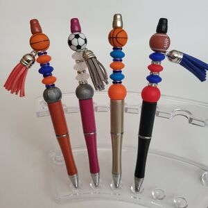 Beaded Pen Football Basketball Soccer Sports Lover Games Syracuse Buffalo Bills